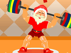 Santa Claus Weightlifter - Fun/Crazy - Pog.com
