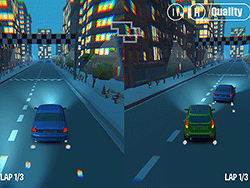 3D Night City: 2 Player Racing .