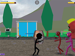 Play Stickman Street Fighting 3D online for Free 