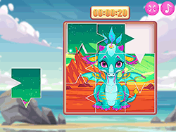 Cute Unicorns and Dragons Puzzle - Arcade & Classic - POG.COM