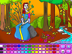Forest Princess Coloring