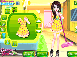 Cleaning Girl Dress Up