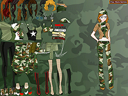 Soldier Girl Dressup
