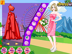 Wedding at an Amusement Park