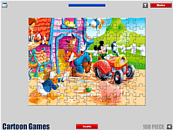 Mickey Mouse Jigsaw Game