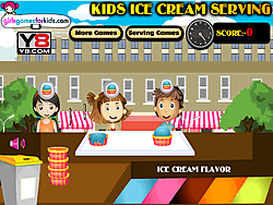 Kids Ice Cream Serving