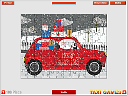 Christmas Taxi Jigsaw