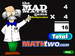 The Mad Math Game: Multiplication