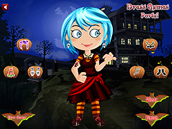 Katy in Halloween Dressup